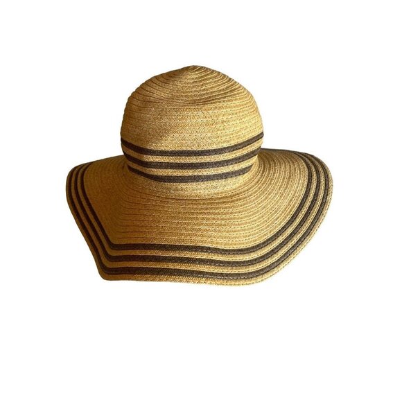 Tan Brown Floppy Sun Hat  Wide Brim One Size - Picture 3 of 7